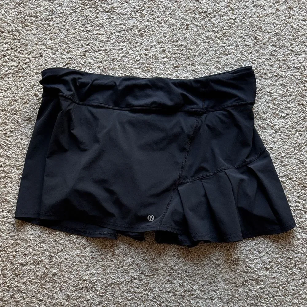 Lululemon Women’s Black Skirt Skort Pleated Black Sz 10